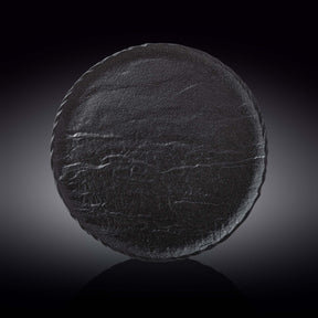 Wilmax Runde Servierplatte SlateStone Schwarz 30 cm Porzellan WL-661128/A