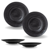 Wilmax Tiefer Teller 25.5 cm 350 ml 2er Set Schwarz WL-661130/A2