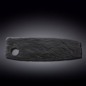 Wilmax Servierplatte SlateStone Schwarz 42 x 13 cm Porzellan WL-661133/A