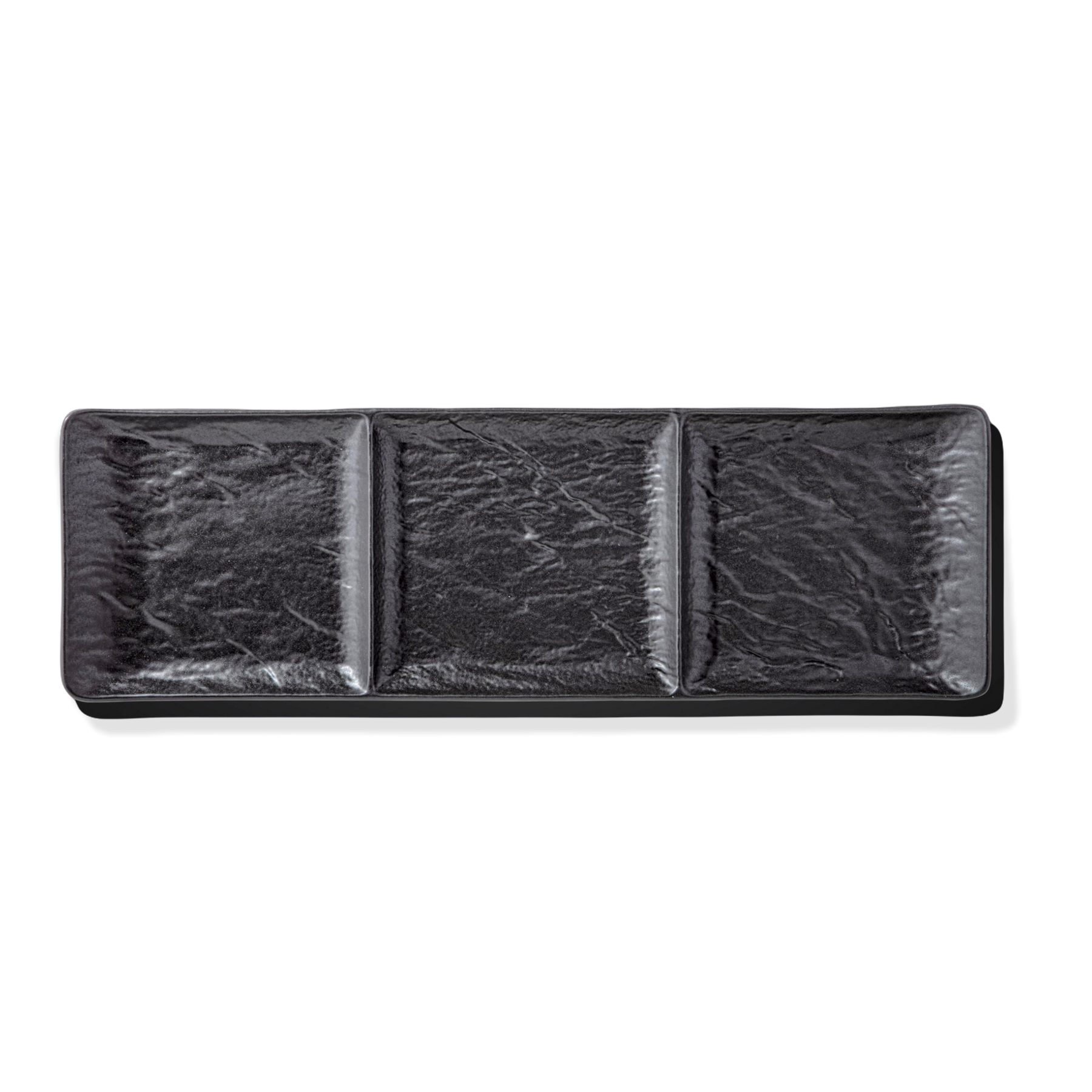 Wilmax Rechteckige Schale SlateStone Schwarz 40.5 x 13 cm Porzellan WL-661136/A