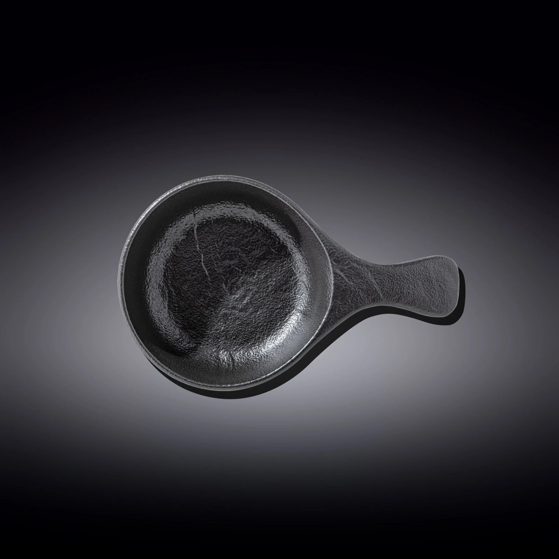 Wilmax Backform mit Griff SlateStone Schwarz 24 x 15 cm 500 ml Porzellan WL-661139/A