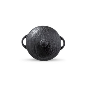 Wilmax Topf mit Deckel SlateStone Schwarz 600 ml Porzellan WL-661140/A