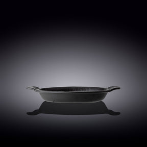 Wilmax Rundes Backgeschirr SlateStone Schwarz 800 ml Porzellan WL-661143/A