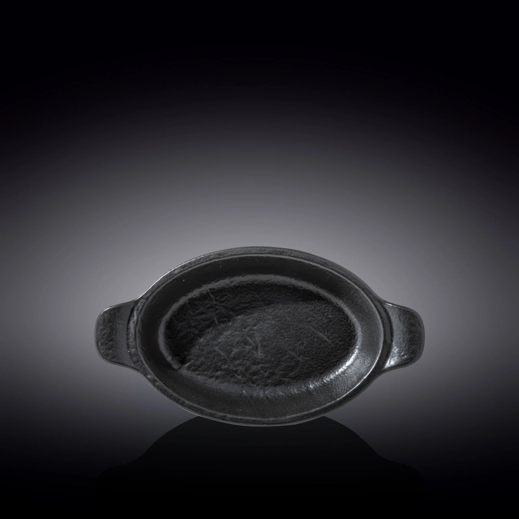 Wilmax Ovale Auflaufform SlateStone Schwarz 28 x 16 cm 500 ml Porzellan WL-661146/A