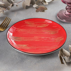 Wilmax Teller 28 cm Rot Porzellan WL-668216/A