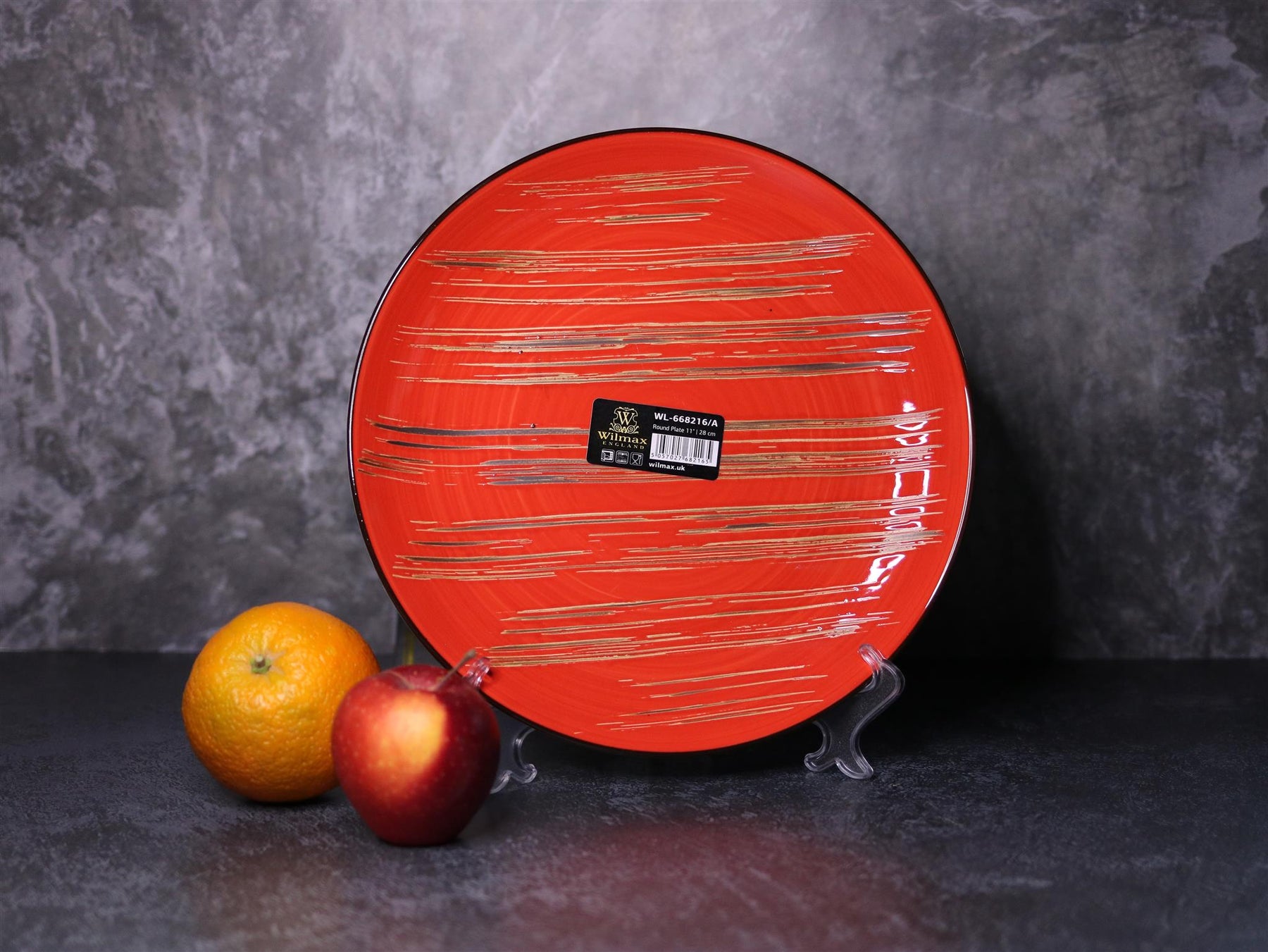 Wilmax Teller 28 cm Rot Porzellan WL-668216/A