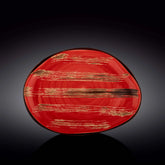 Wilmax Servierplatte 33x24,5 cm Rot Porzellan WL-668242/A