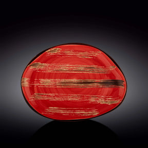 Wilmax Servierplatte 33x24,5 cm Rot Porzellan WL-668242/A
