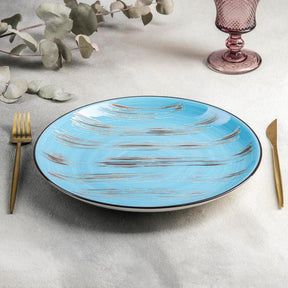 Wilmax Teller 23 cm Blau Porzellan 3er Set WL-668613/A3