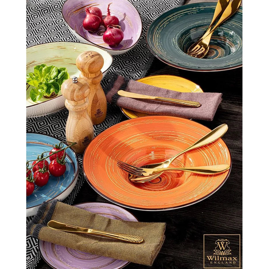 Wilmax Tiefer Teller 24 cm 200 ml Pistazie Porzellan WL-669125/A