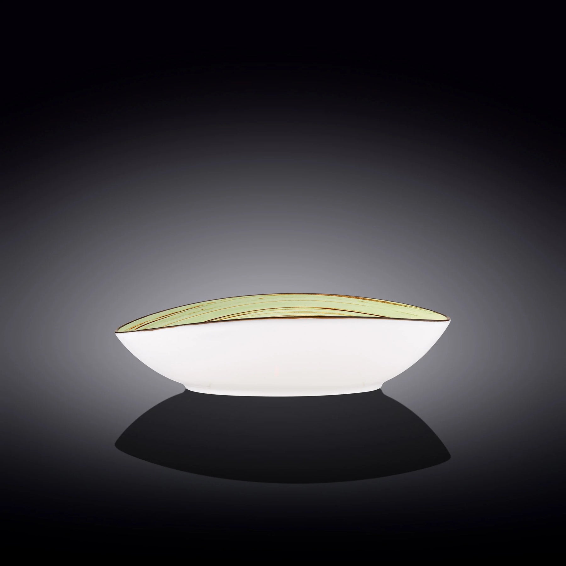 Wilmax Schale oval 25 cm Pistazie Porzellan WL-669140/A