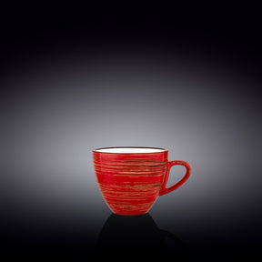 Wilmax Tasse 190 ml Rot Porzellan WL-669235/A