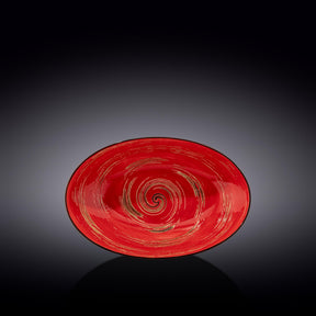 Wilmax Schale oval 25 cm Rot Porzellan WL-669240/A