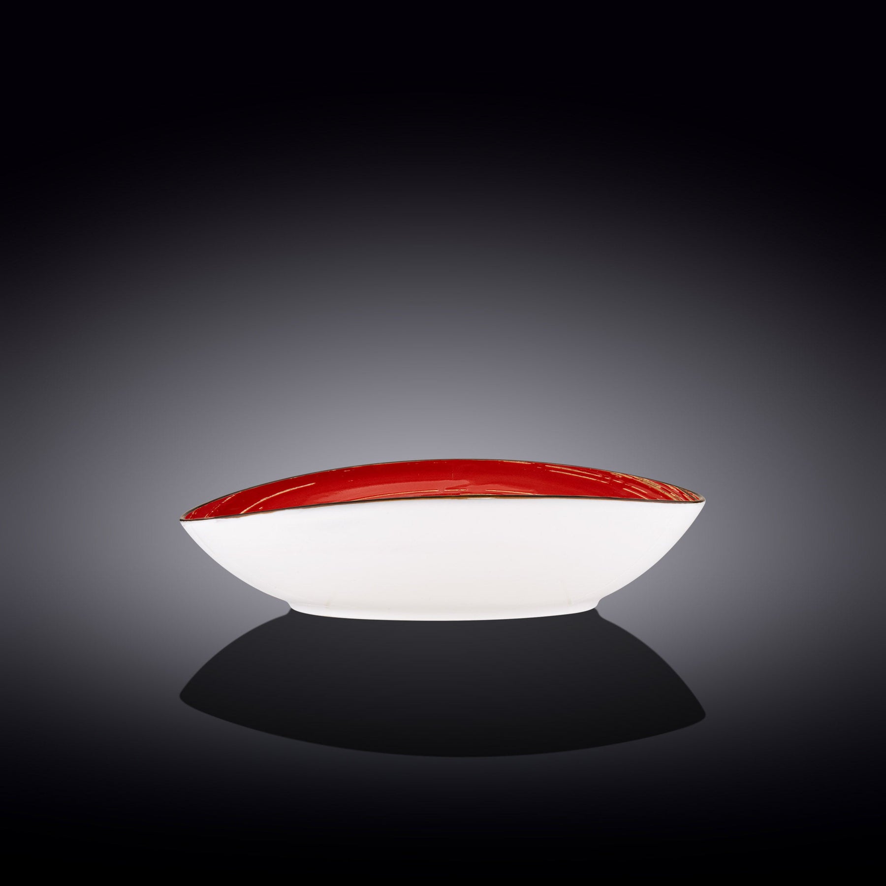 Wilmax Schale oval 25 cm Rot Porzellan WL-669240/A