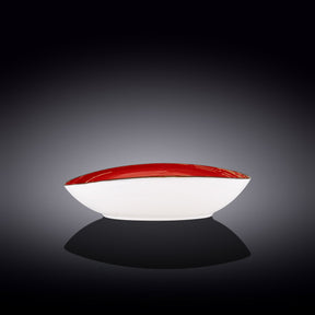 Wilmax Schale oval 25 cm Rot Porzellan WL-669240/A