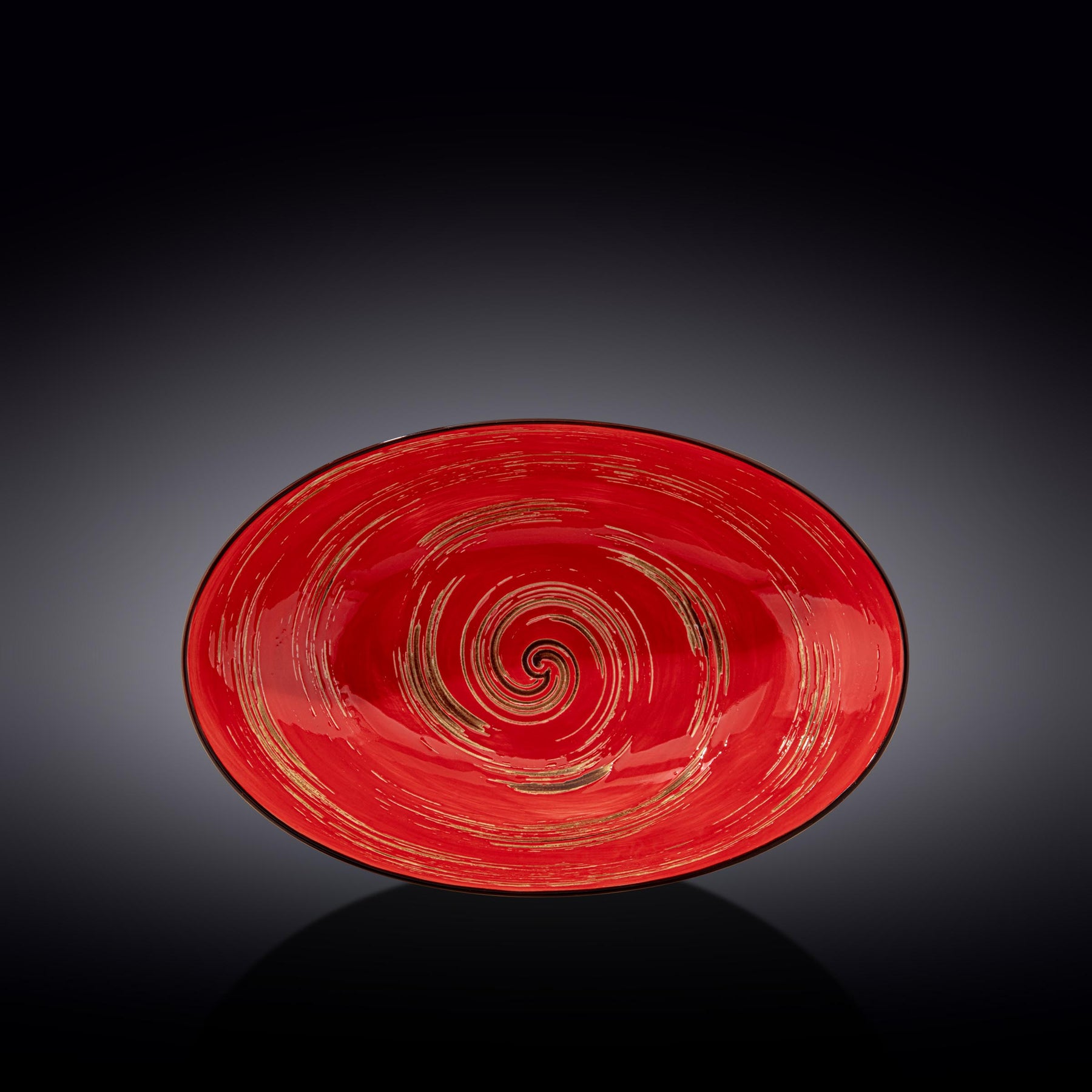 Wilmax Schale oval 30 cm Rot Porzellan WL-669241/A