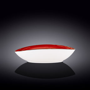 Wilmax Schale oval 30 cm Rot Porzellan WL-669241/A