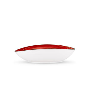 Wilmax Schale oval 30 cm Rot Porzellan WL-669241/A