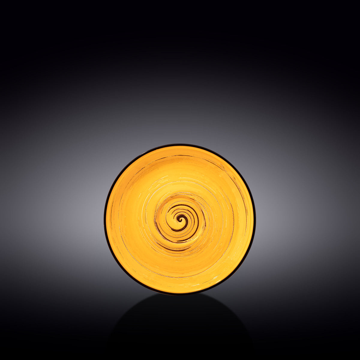 Wilmax Untertasse 14 cm Gelb Porzellan WL-669435/B