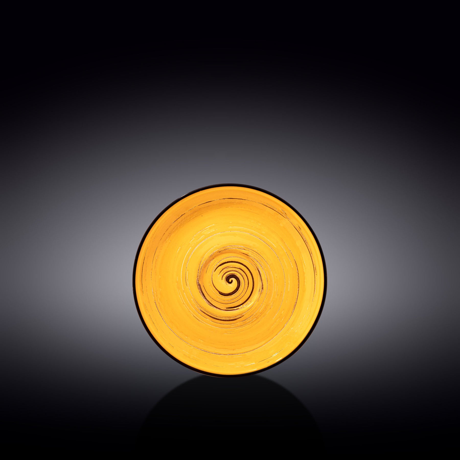 Wilmax Untertasse 14 cm Gelb Porzellan WL-669435/B