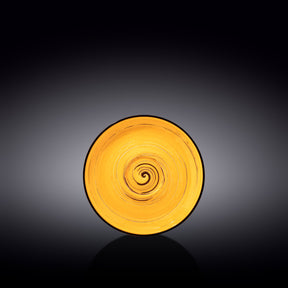Wilmax Untertasse 14 cm Gelb Porzellan WL-669435/B