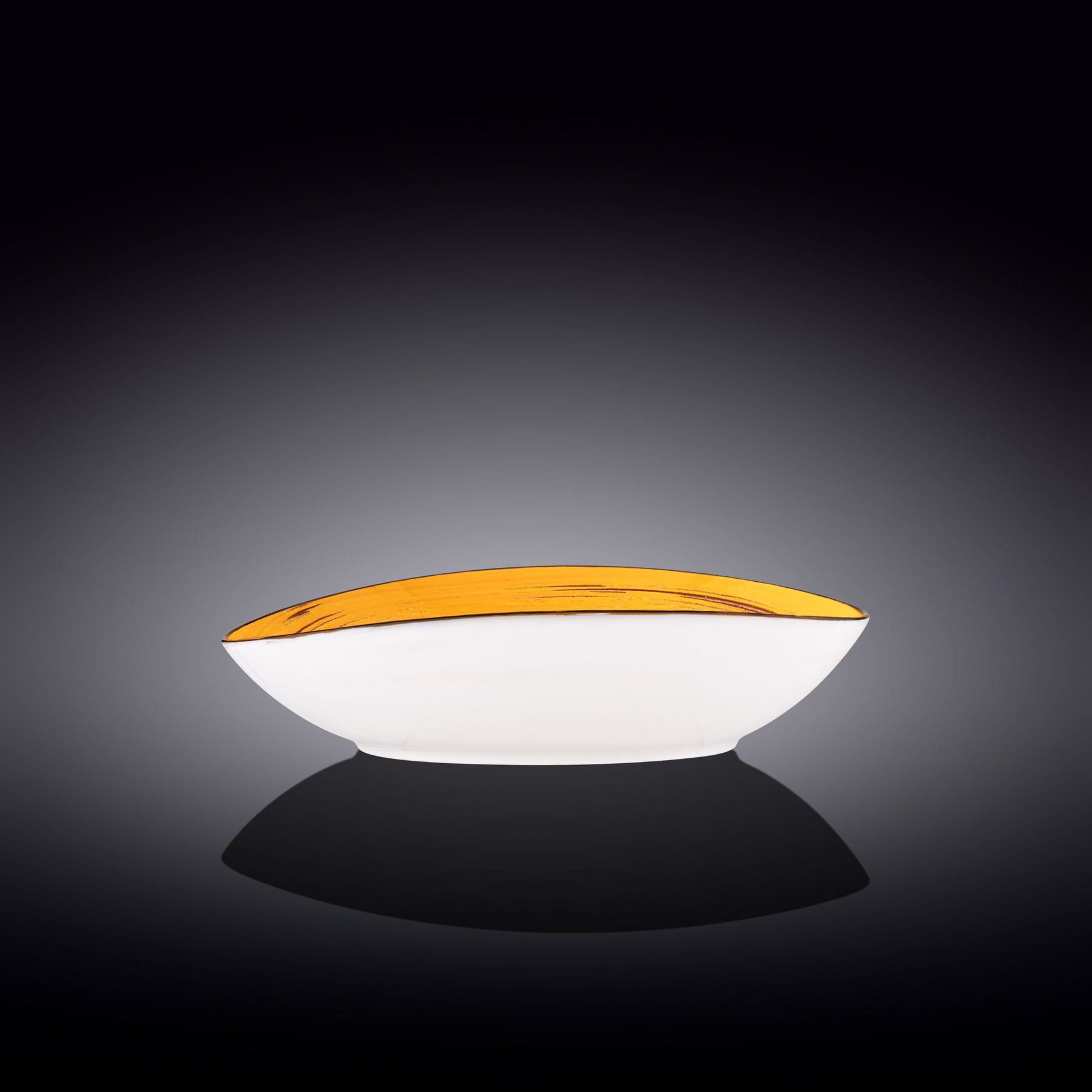 Wilmax Schale oval 25 cm Gelb Porzellan WL-669440/A