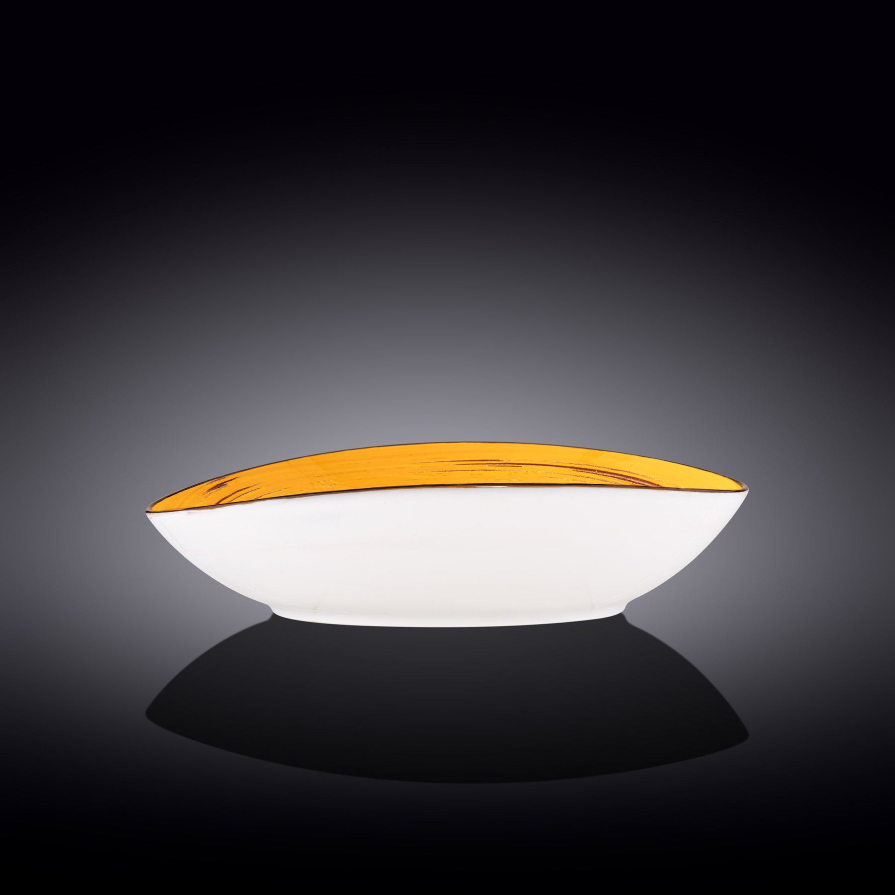 Wilmax Schale oval 30 cm Gelb Porzellan WL-669441/A