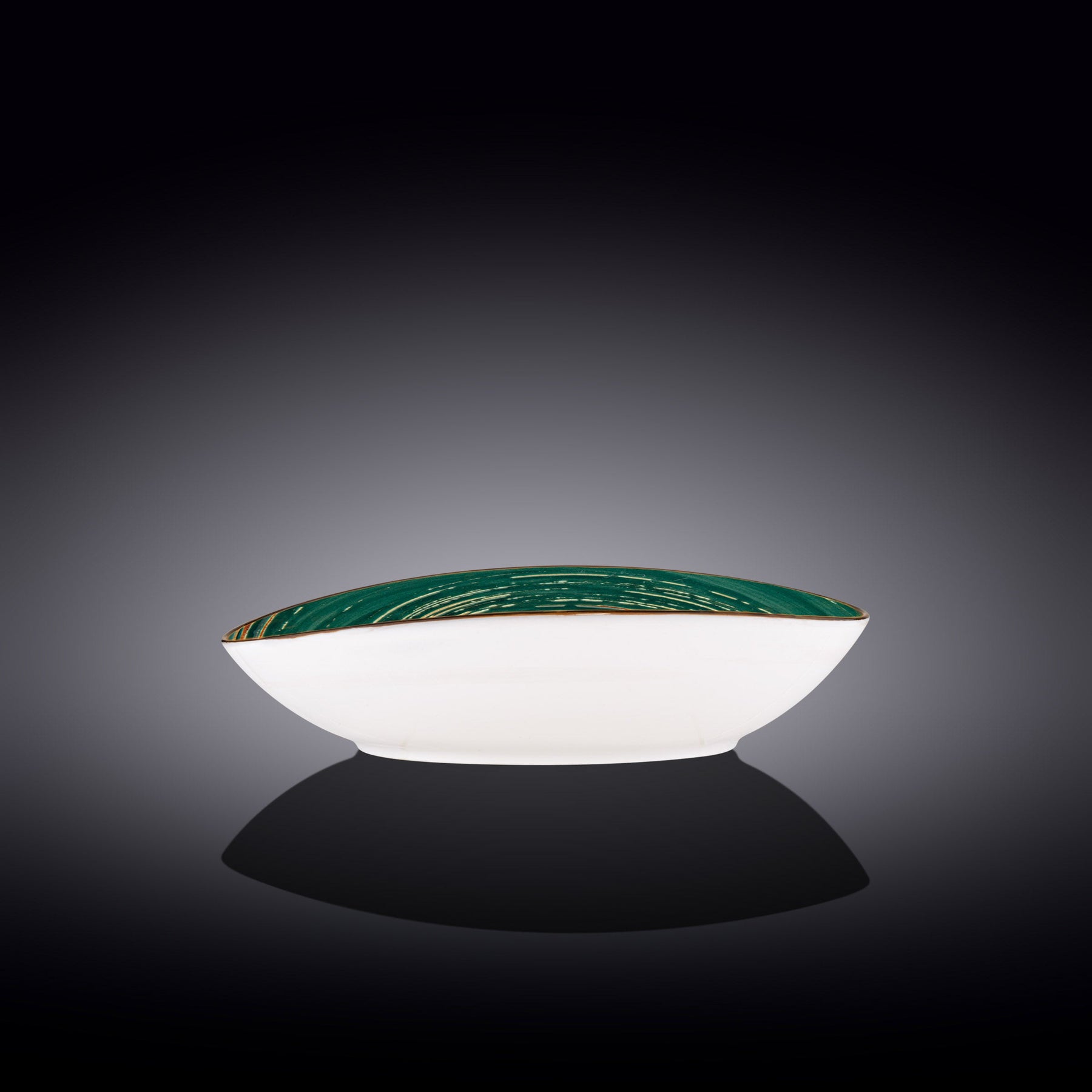 Wilmax Schale oval 25x16,5 cm Grün Porzellan WL-669540/A