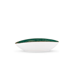 Wilmax Schale oval 25x16,5 cm Grün Porzellan WL-669540/A