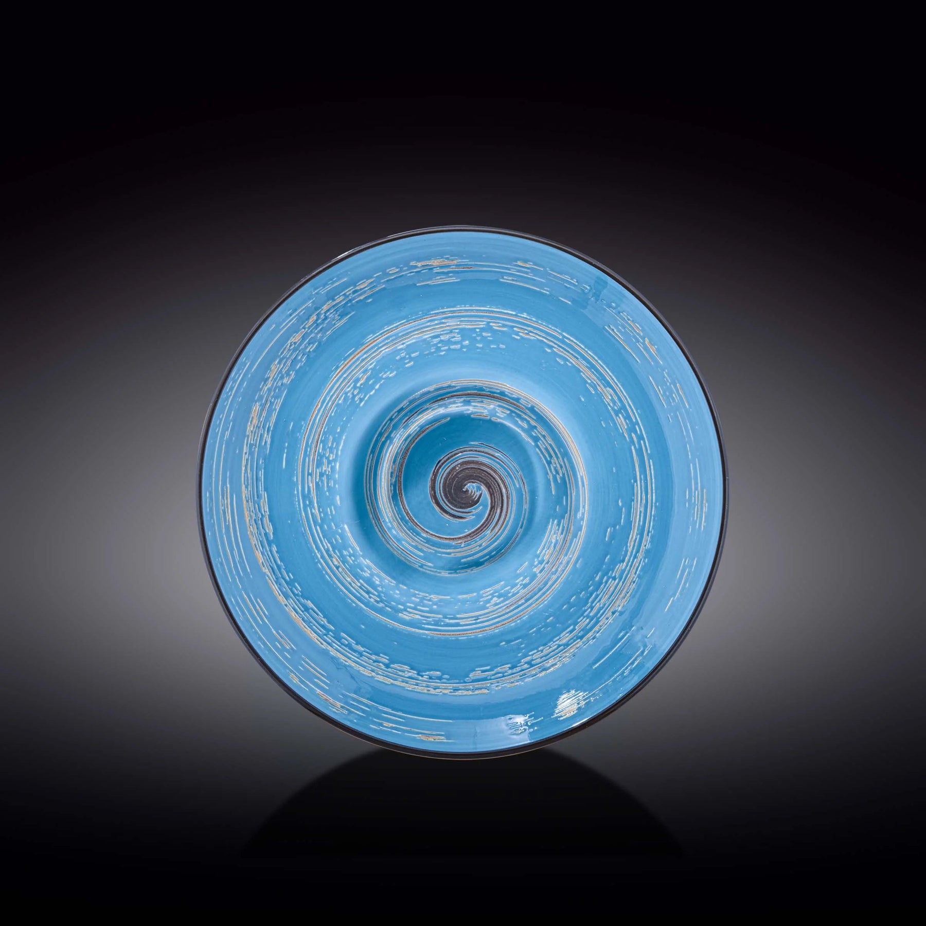 Wilmax Tiefer Teller 24 cm 200 ml Blau Porzellan 2er Set WL-669625/A2