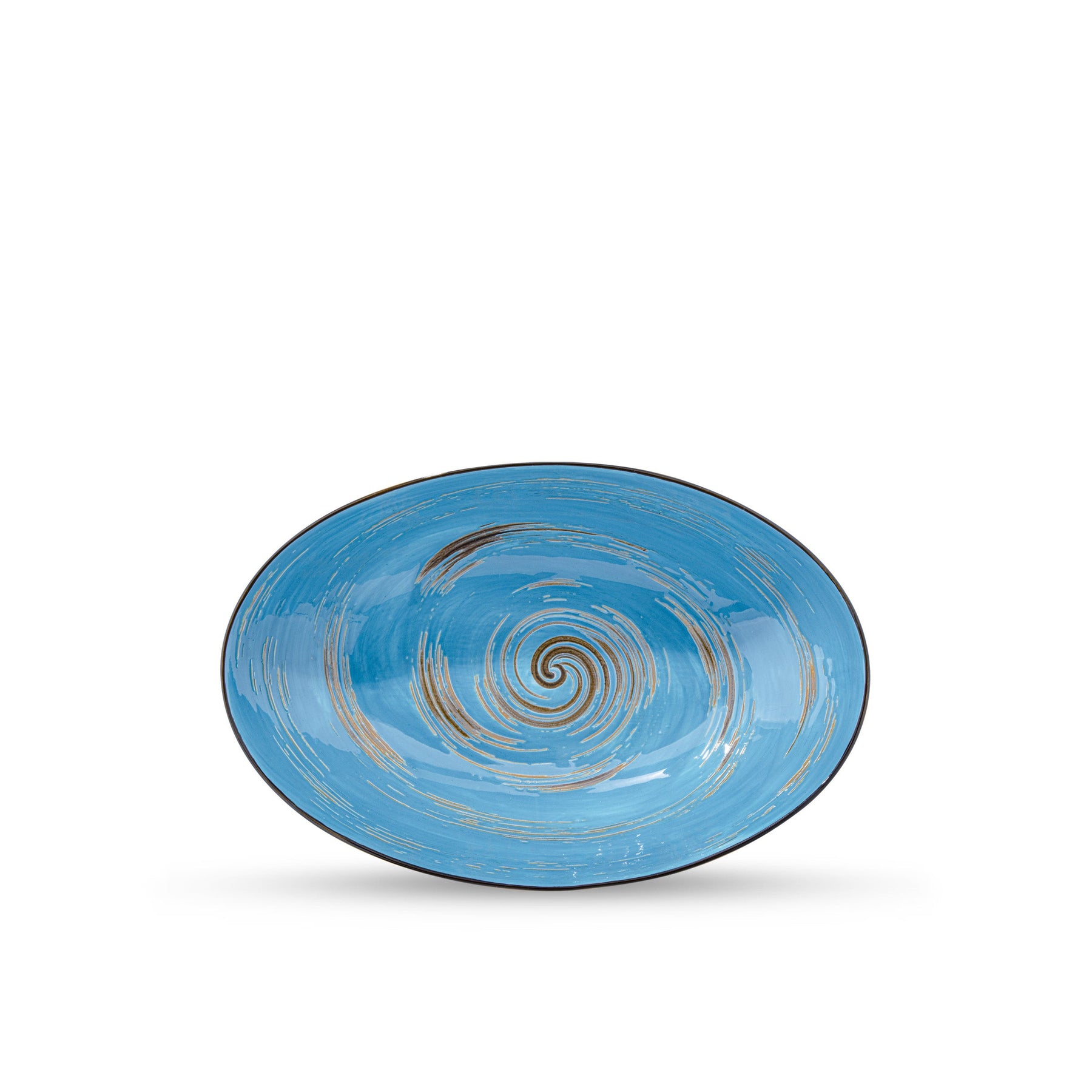 Wilmax Schale oval 25 cm Blau Porzellan WL-669640/A