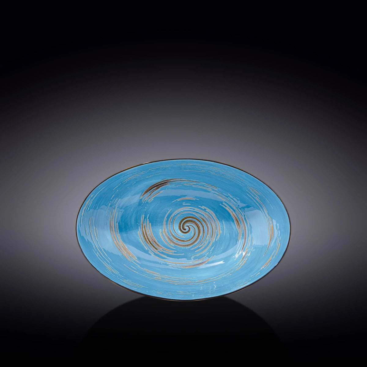 Wilmax Schale oval 25 cm Blau Porzellan WL-669640/A