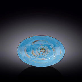 Wilmax Schale oval 25 cm Blau Porzellan WL-669640/A
