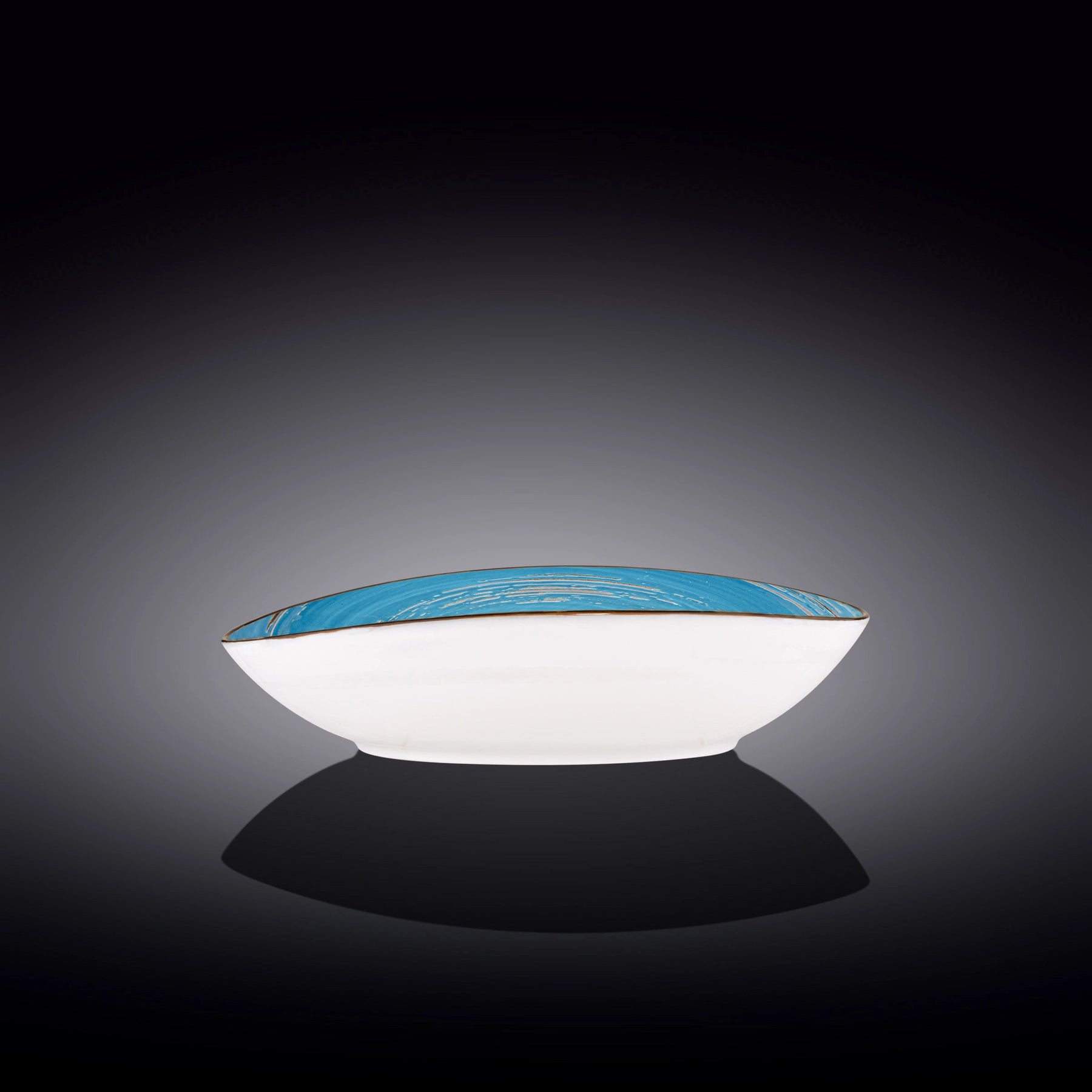 Wilmax Schale oval 25 cm Blau Porzellan WL-669640/A