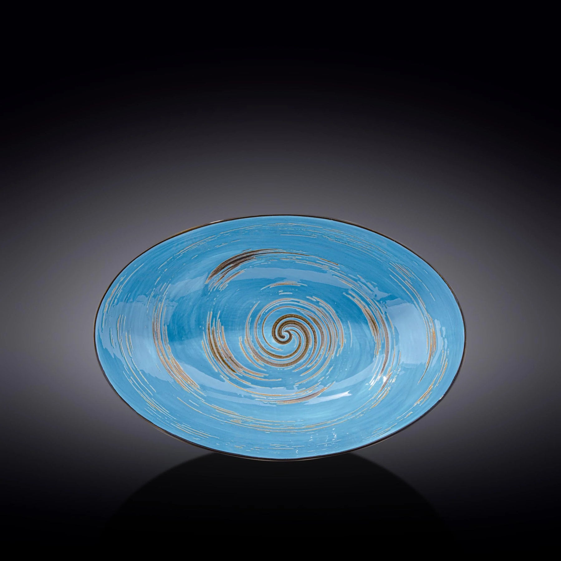 Wilmax Schale oval 30 cm Blau Porzellan WL-669641/A