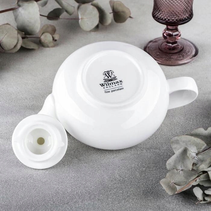 Wilmax Teekanne 1150 ml Weiß Porzellan