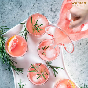 Wilmax Getränkeset Glaskrug 2000 ml mit 6 Gläser 540 ml Kristallglas WL-888350/1C-888022/A6