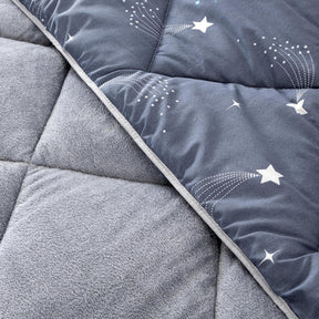 Lux Anti-Allergic Astronaut Patterned Child-Single Europäische Größe Double-Sided Quilt 135x200 cm