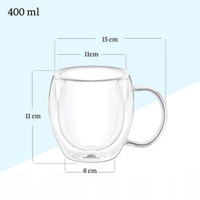Wilmax Doppelwandiger Glasbecher