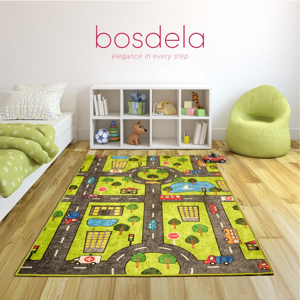 Bosdela Kinder- und Babyteppich - dekorativer Kinderzimmerteppich, 100 × 160 cm