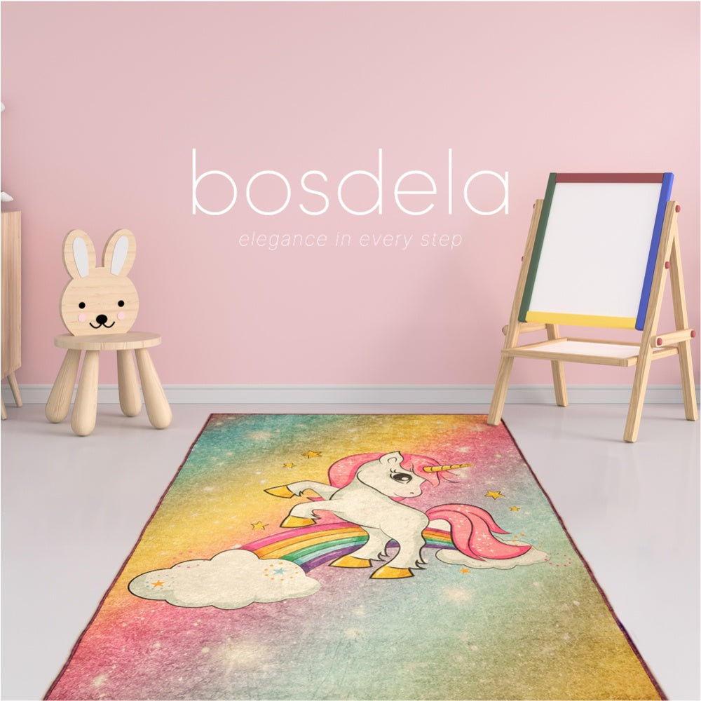 Bosdela Kinder- und Babyteppich - dekorativer Kinderzimmerteppich, 100 × 160 cm