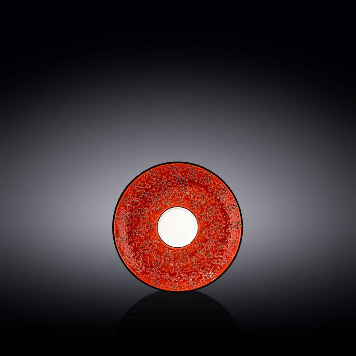 Wilmax Untertasse 11 cm Rot Porzellan WL-667233/B