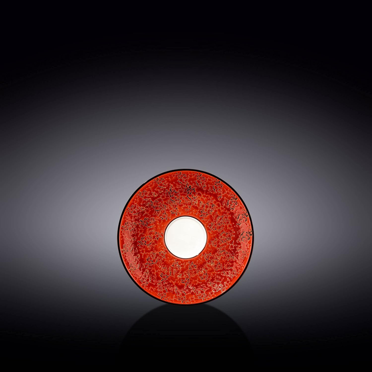 Wilmax Untertasse 11 cm Rot Porzellan