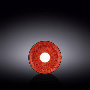 Wilmax Untertasse 11 cm Rot Porzellan