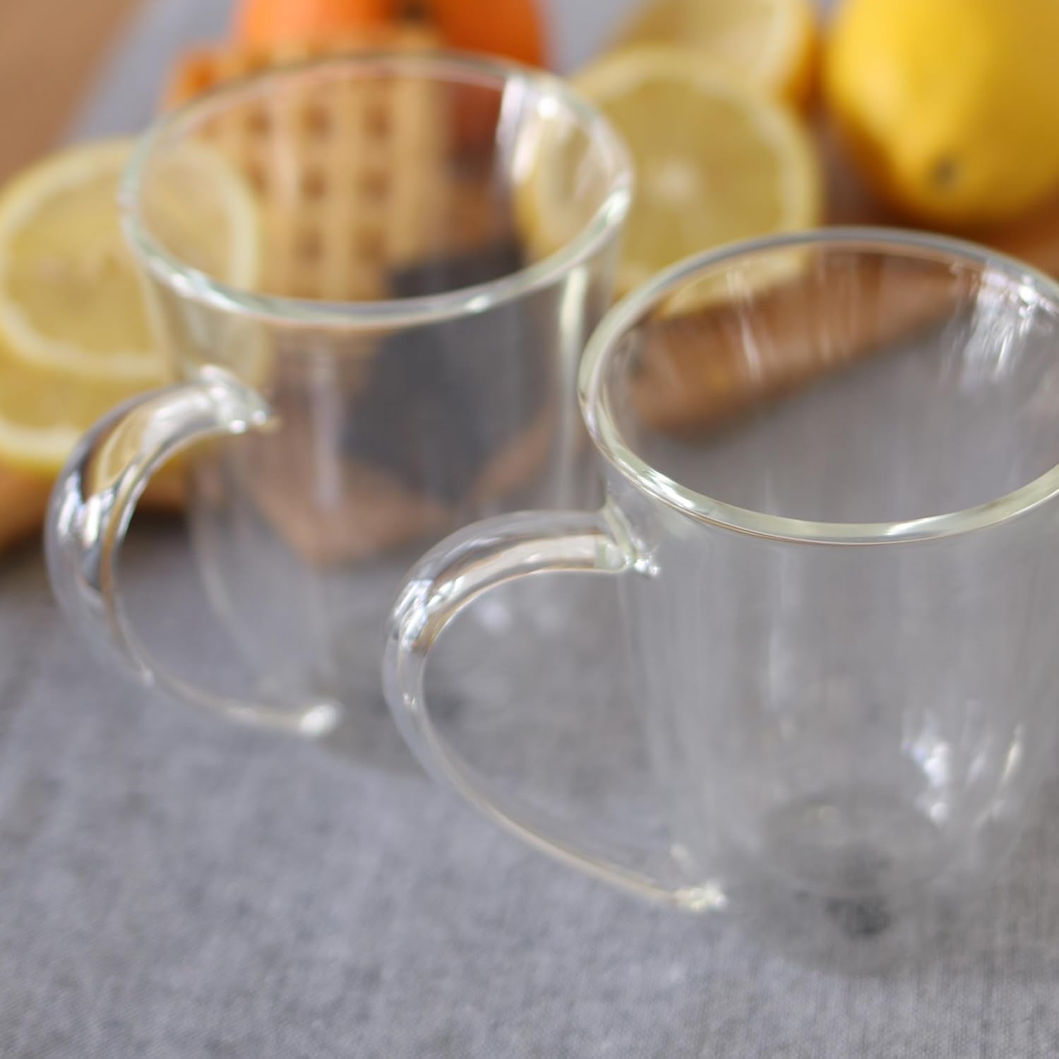 Wilmax Doppelwandige Tasse 400 ml Borosilikatglas 6er Set WL-888727/A6