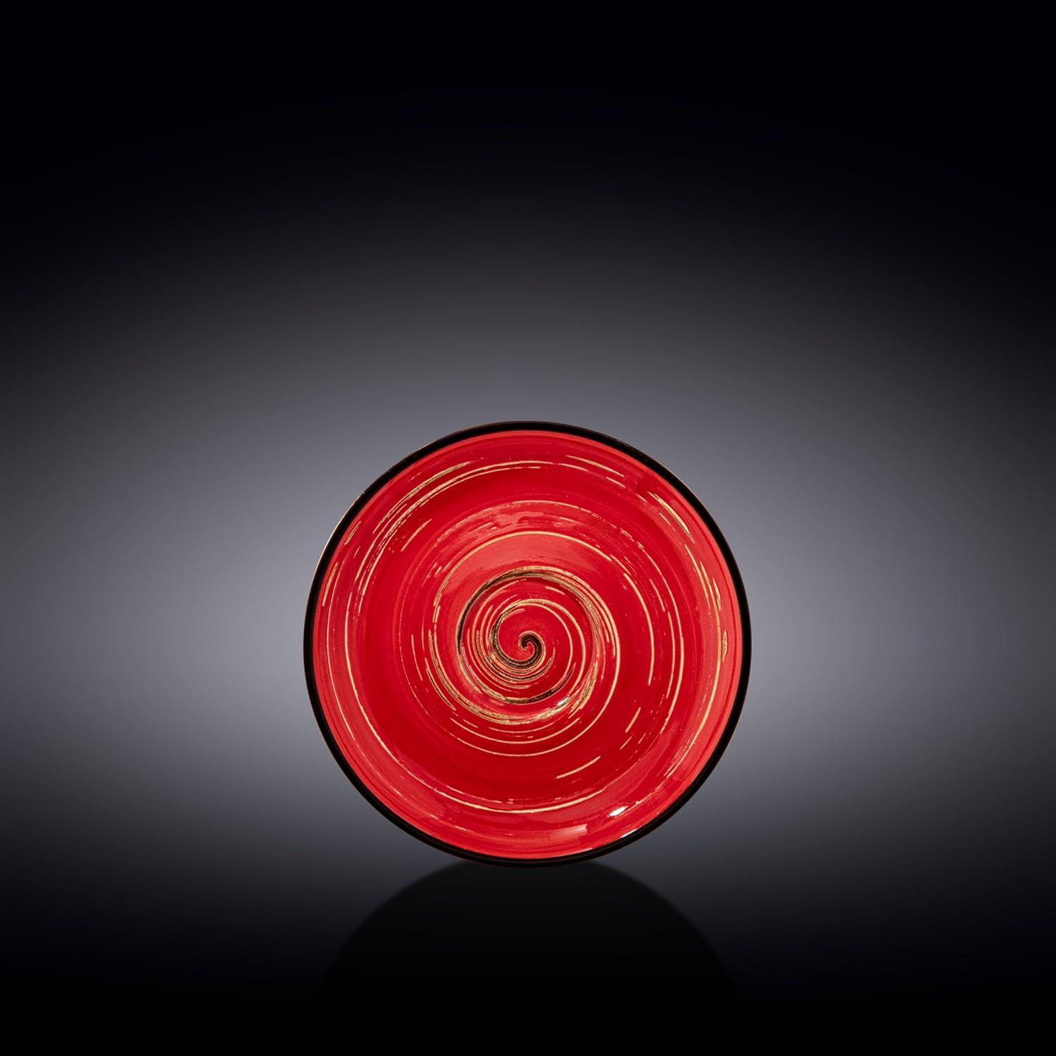 Wilmax Untertasse 14 cm Rot Porzellan