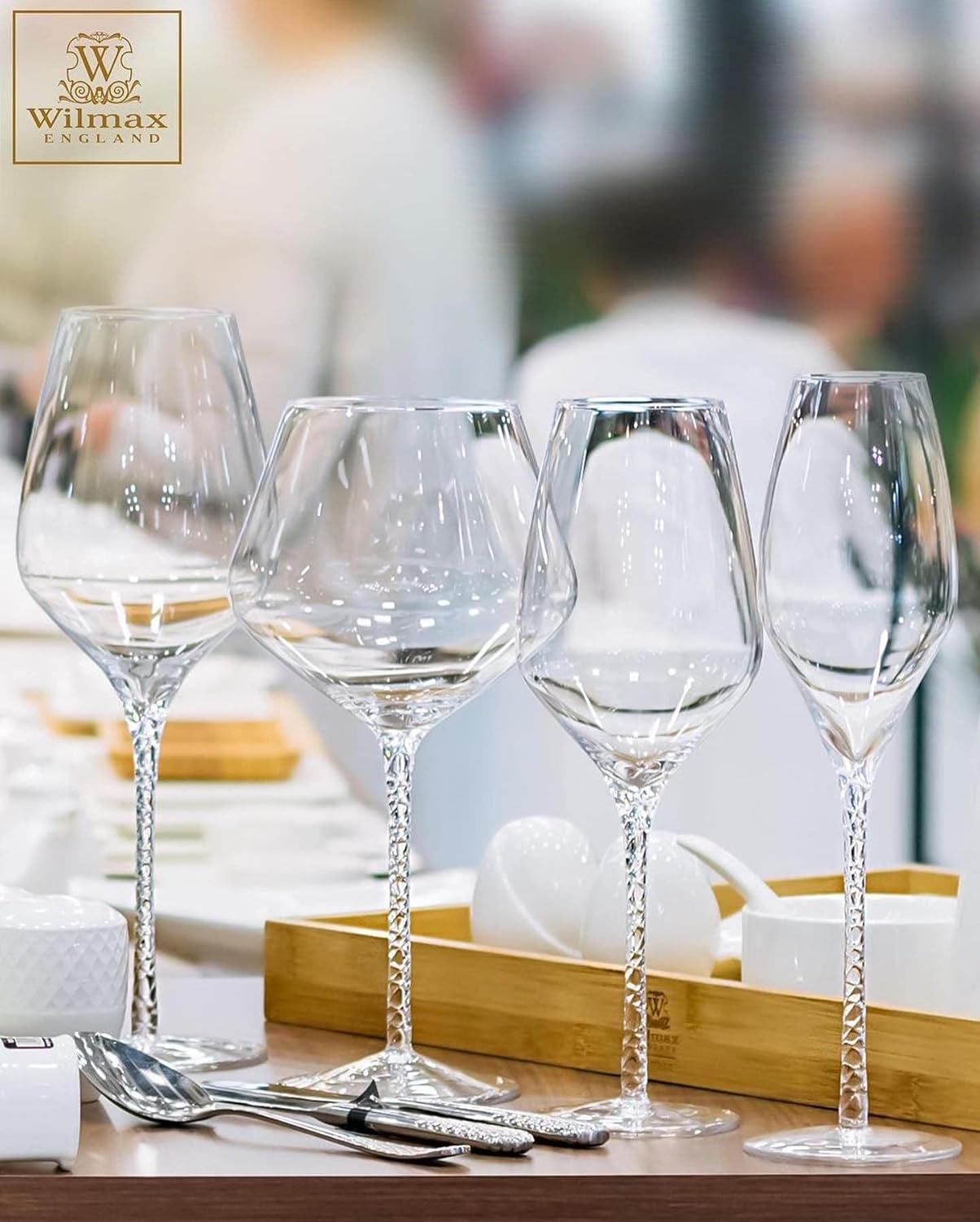 Wilmax Weinglas 600 ml Kristallglas Transparent 2er Set WL-888101/2C