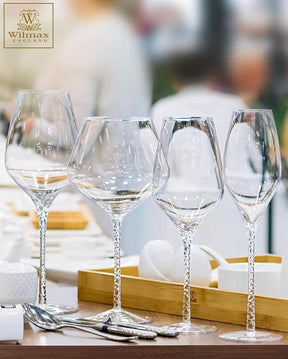 Wilmax Weinglas 600 ml Kristallglas Transparent 2er Set WL-888101/2C