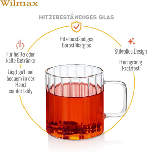 Wilmax Thermoglas Tasse 250 ml Transparent WL-888615/A