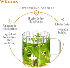 Wilmax Thermoglas Tasse 250 ml Transparent WL-888615/A